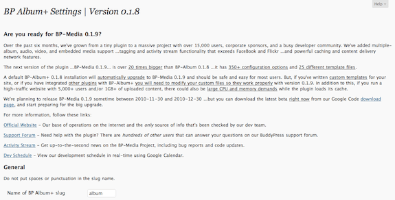album 2 Installing BuddyPress