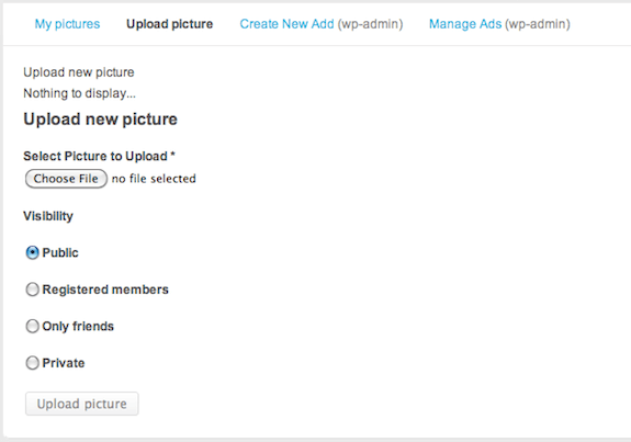 album 4 Image Upload