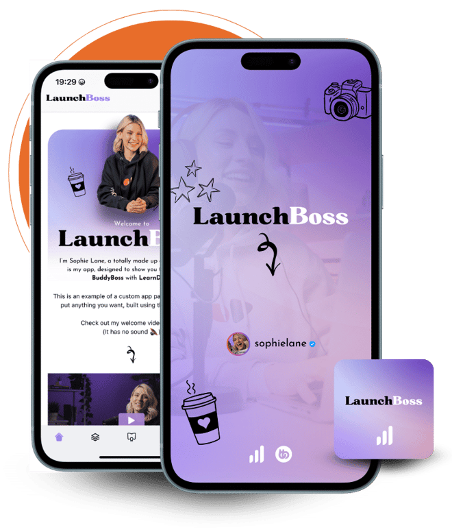 LearnDash Lite App Branding Mockup | BuddyBoss