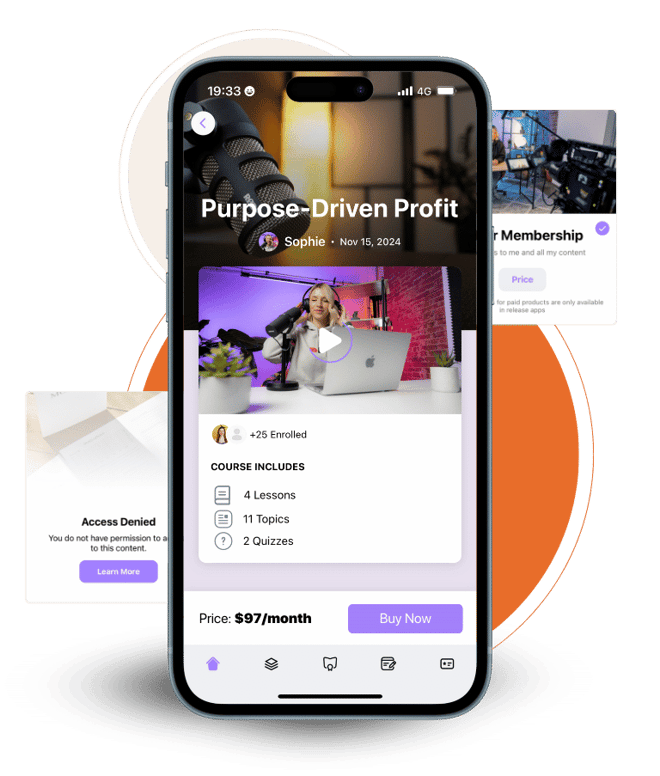 LearnDash Payment Screens Mockup | BuddyBoss