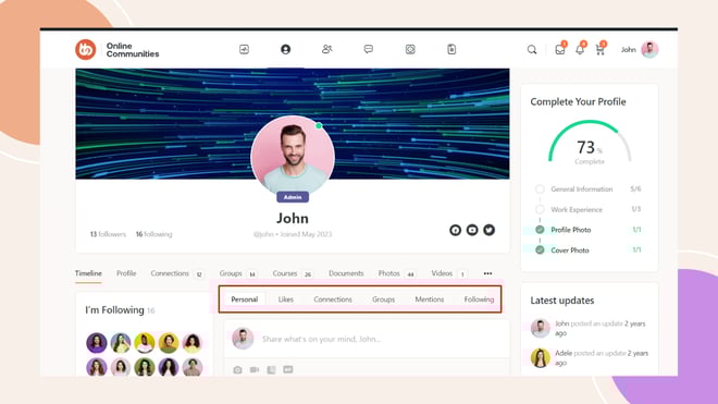 image | BuddyBoss Add All updates Category for Profile Timeline
