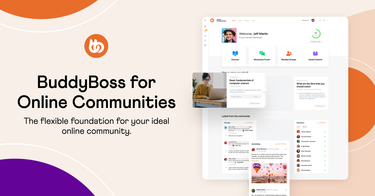 BuddyBossforOnlineCommunities | BuddyBoss Building a Community with buddyboss