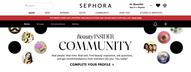 Successful Paid Communities example  Sephora Beauty Insider Community