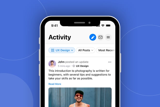 BuddyBoss Activity Topics in the activity feed on App