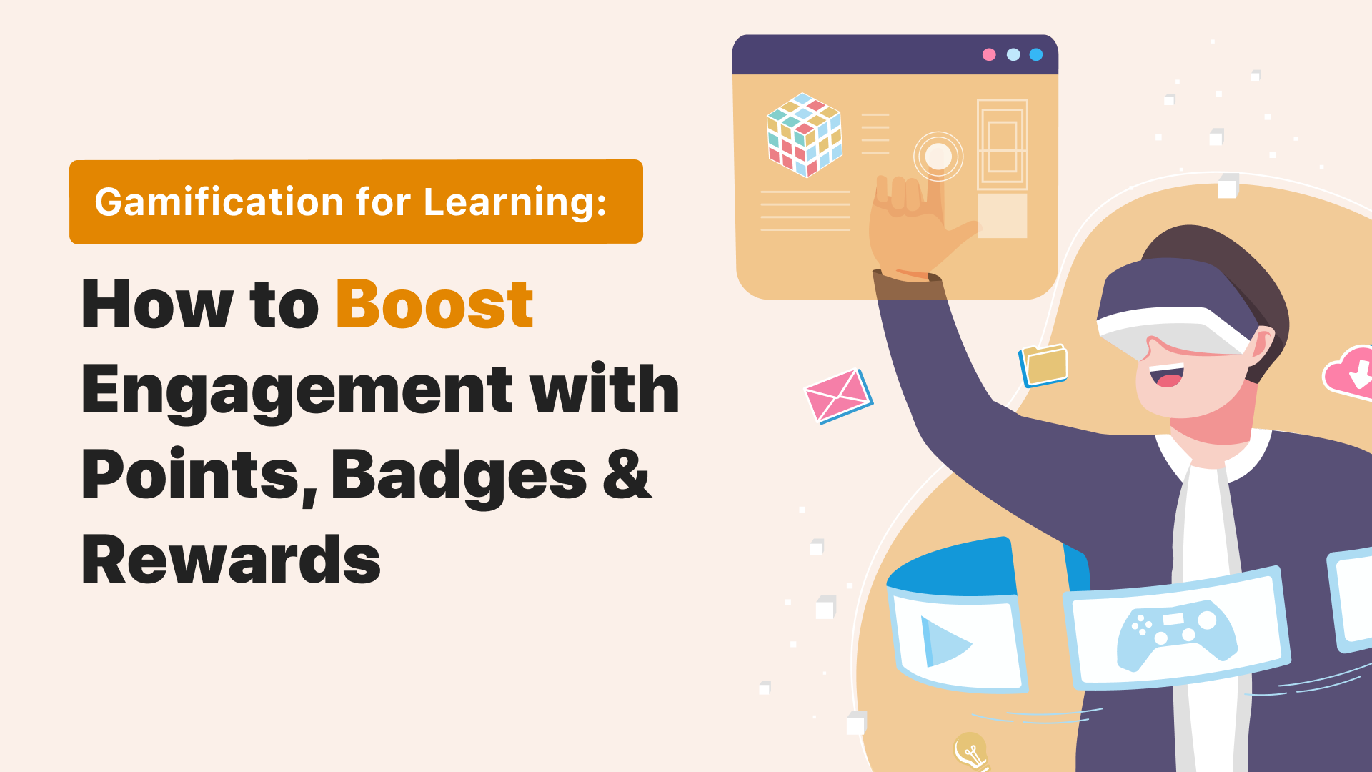 FeaturedImageHowtoBoostEngagementwithPointsBadgesRewards | BuddyBoss Gamification