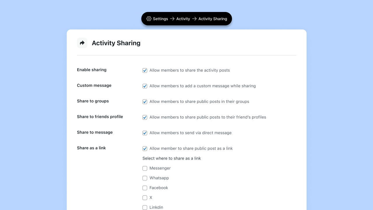How to Set Up Activity Sharing in Your Community | BuddyBoss How to Set Up Activity Sharing in Your Community