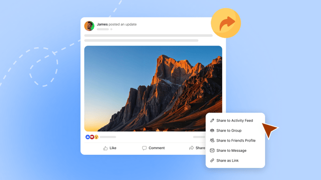 sharePost | BuddyBoss Buddyboss activity sharing