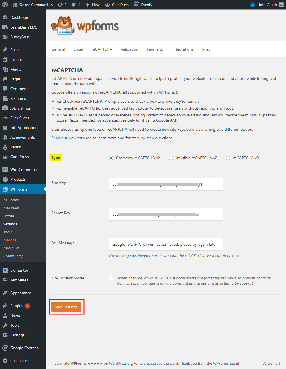 WPForms Add-ons - Setting up the Custom CAPTCHA add-on