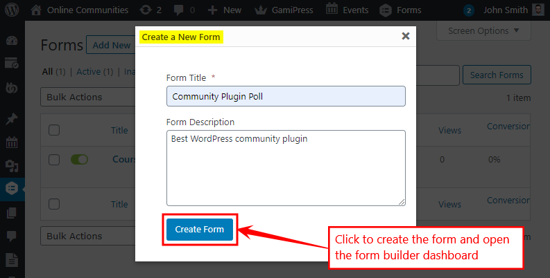 Gravity Forms Add-ons - Polls Add-on - Create Form