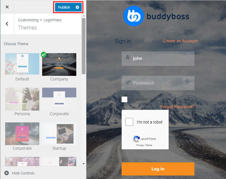 buddyboss login