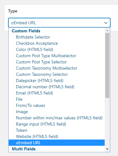 BuddyPress Xprofile Custom Field Types - Custom profile types
