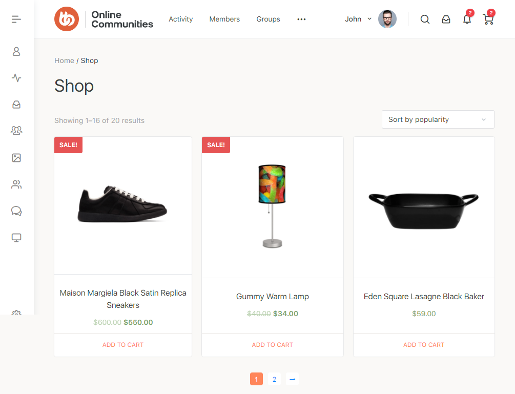 WP Affiliate Manager - Store page preview