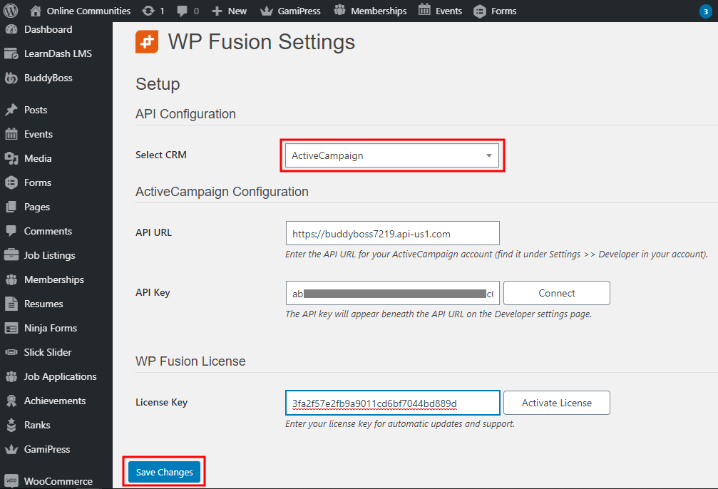 WP Fusion - Setting up the plugin