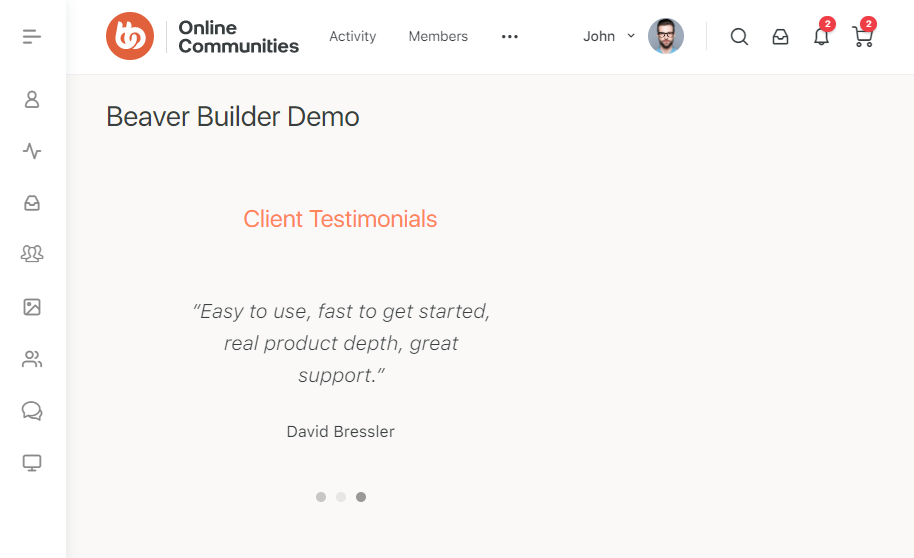 Beaver Builder - Page preview