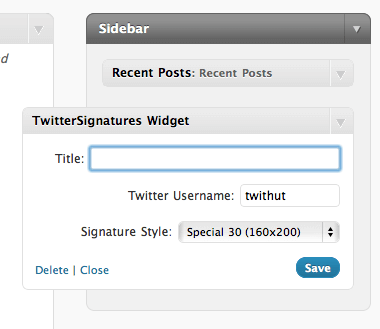 twitter signatures 2 Twitter Signatures Widget