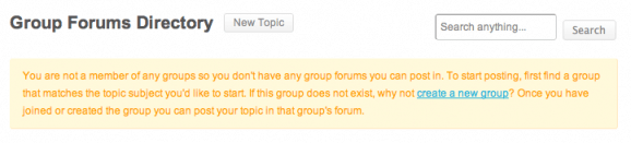 Group Forums Directory
