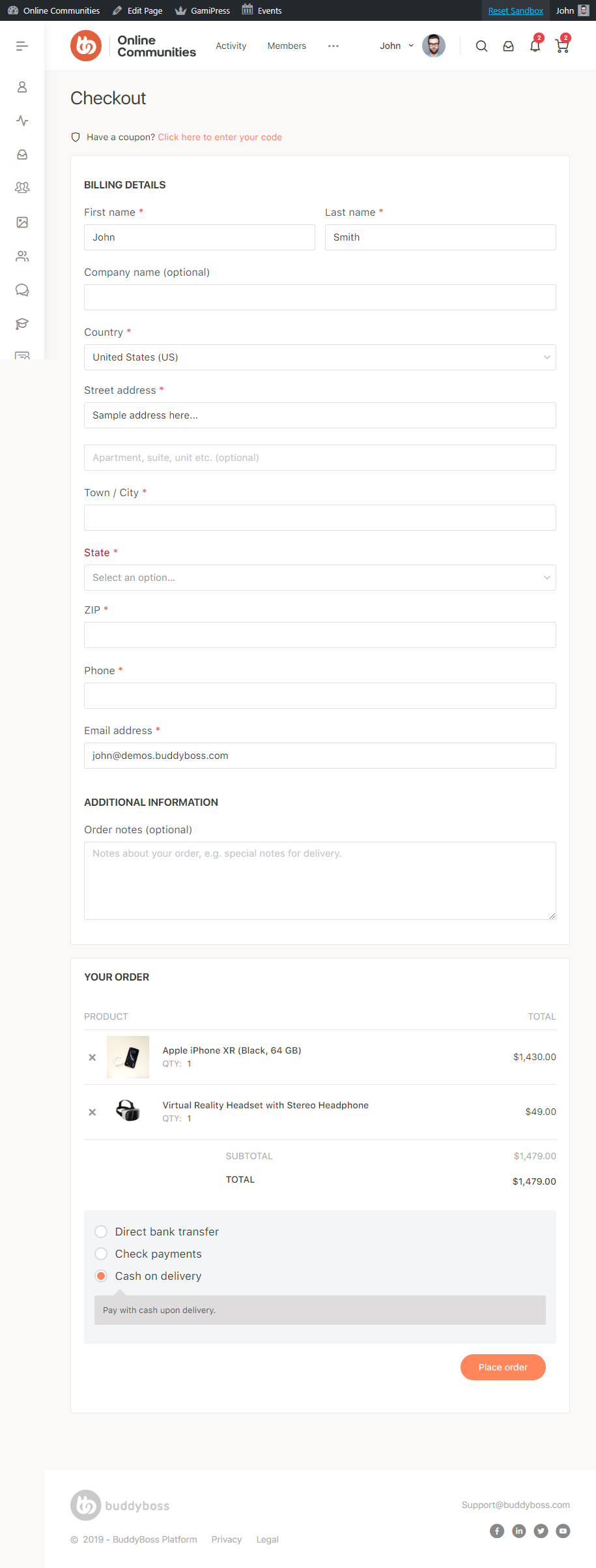 WooCommerce - Checkout Page Preview