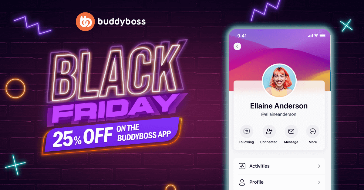 BuddyBoss Black Friday Deal on App