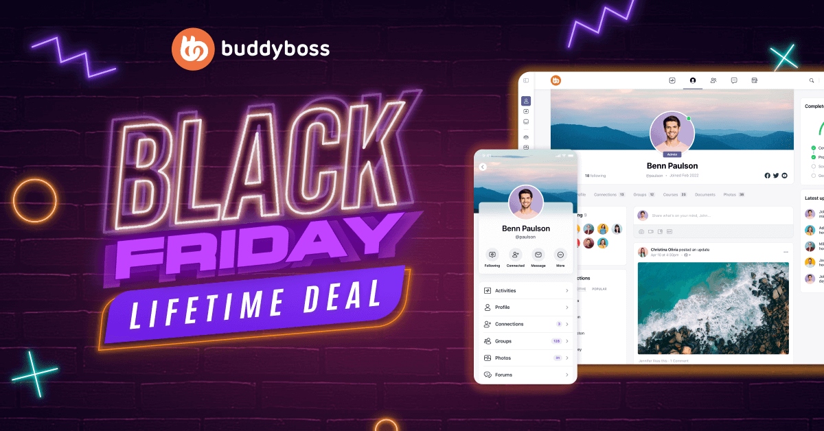BuddyBoss Black Friday Lifetime Deal