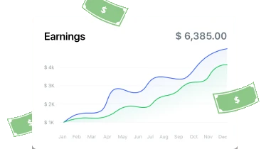Affiliate Step 3 Earnings | BuddyBoss Affiliate earnings chart